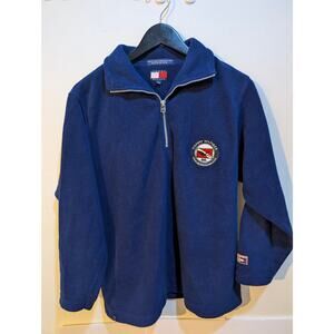 Vintage 1990s Tommy Hilfiger Athletics Dive Search Rescue Fleece Jacket Sz S